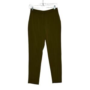 FOREVER 21 green flat front pants size small